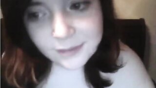 Chubby Girl Plays With Vibrator On Omegle