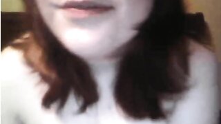 Chubby Girl Plays With Vibrator On Omegle