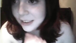 Chubby Girl Plays With Vibrator On Omegle