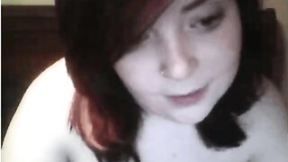 Chubby Girl Plays With Vibrator On Omegle