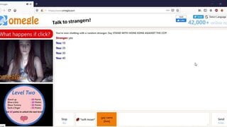 Cute Girl Flashes on Omegle
