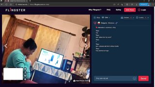 wife is showing her big tits in front of her husband