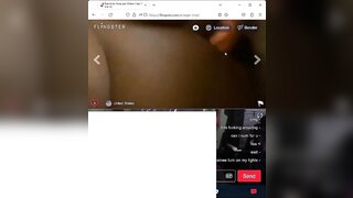 perfect tits babe is showing me her tits and teasing me