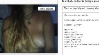 German Babe on Chatroulette