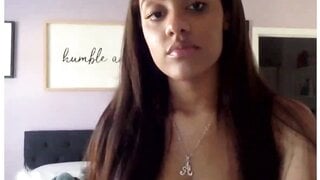 Perfect Ebony Teen Plays Game