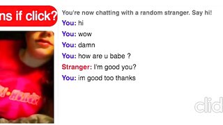 Omegle Slut Shows Her Tits Then Skips