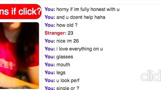 Omegle Slut Shows Her Tits Then Skips