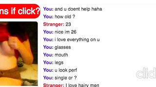 Omegle Slut Shows Her Tits Then Skips