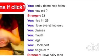 Omegle Slut Shows Her Tits Then Skips