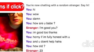Omegle Slut Shows Her Tits Then Skips