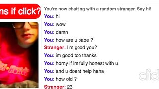 Omegle Slut Shows Her Tits Then Skips
