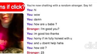 Omegle Slut Shows Her Tits Then Skips