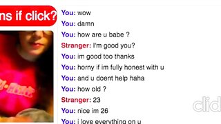 Omegle Slut Shows Her Tits Then Skips