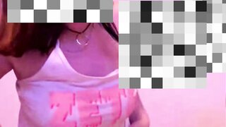 Hot teen shows tits