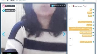 [Omegle/CR] Italian girl gets aroused by toypussy