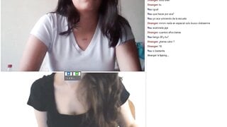 Omchater Omegle Colombian Lesbian Masturbates