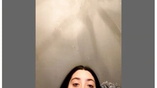 Omegle horny teen cumming