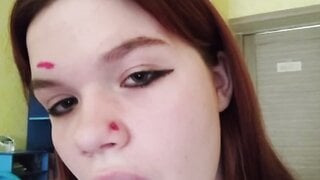 Russian teen teasing me