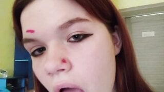 Russian teen teasing me