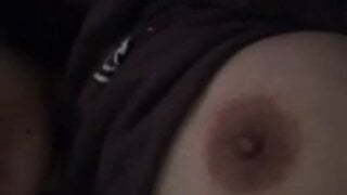 Russian slut shows boobs