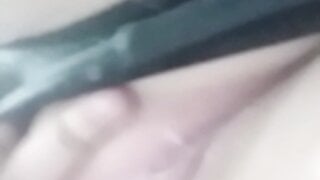 Russian slut shows pussy