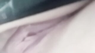 Russian slut shows pussy