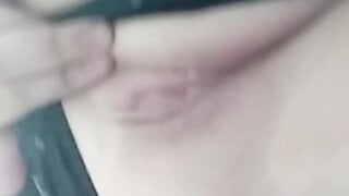 Russian slut shows pussy
