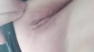 Russian slut shows pussy