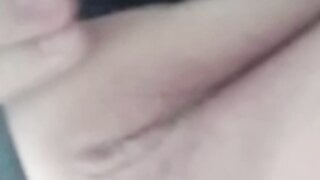 Russian slut shows pussy