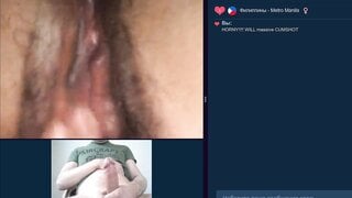 Some randomchat fun with cum