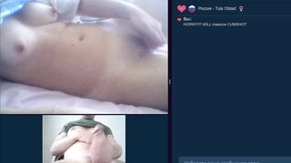 Some randomchat fun with cum