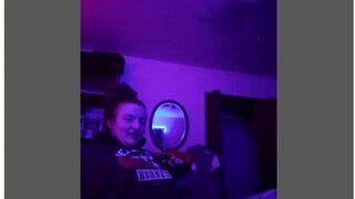 teen on omegle shows her small boobs