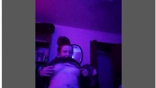 teen on omegle shows her small boobs
