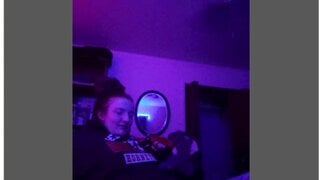 teen on omegle shows her small boobs