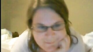 BBW real Teacher (now unemployed) bates on Skype