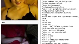 Canadian Nerd watching Cumshot on Chatroulette