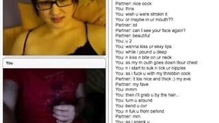 Canadian Nerd watching Cumshot on Chatroulette