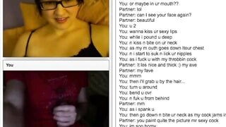 Canadian Nerd watching Cumshot on Chatroulette