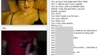 Canadian Nerd watching Cumshot on Chatroulette