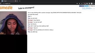 Omegle Latina In Jammies In Bed