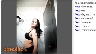 Indian teen teasing on Omegle