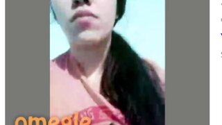 mexicana se calienta en omegle