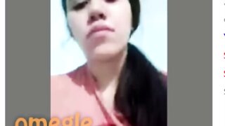 mexicana se calienta en omegle