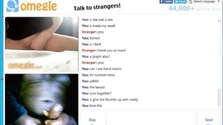 Omegle RobeMan Cum 4 (Listen To Her Cum With Me)
