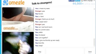 Omegle RobeMan Cum 4 (Listen To Her Cum With Me)