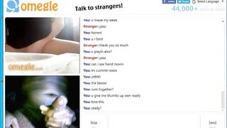 Omegle RobeMan Cum 4 (Listen To Her Cum With Me)
