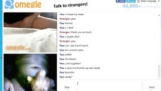 Omegle RobeMan Cum 4 (Listen To Her Cum With Me)