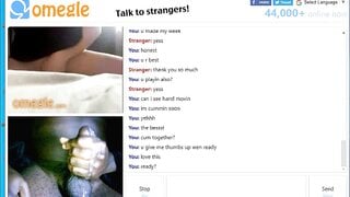 Omegle RobeMan Cum 4 (Listen To Her Cum With Me)