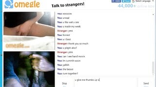 Omegle RobeMan Cum 4 (Listen To Her Cum With Me)
