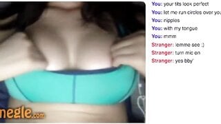 Girl shows her beautiful pussy and boobs on Omegle